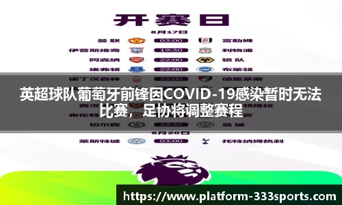 英超球队葡萄牙前锋因COVID-19感染暂时无法比赛，足协将调整赛程
