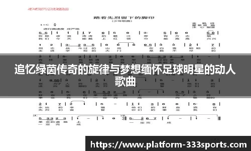 追忆绿茵传奇的旋律与梦想缅怀足球明星的动人歌曲